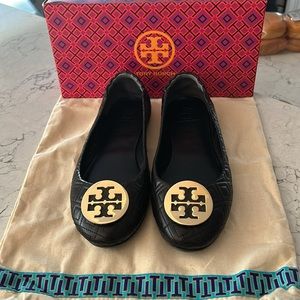 Tory Burch Quilted Minnie Ballet Travel Flats